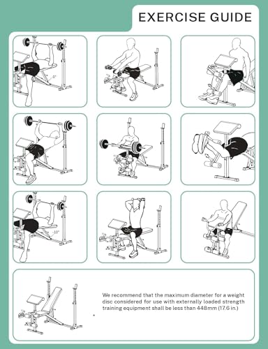 Weight Bench Set with Squat Rack and Leg Extension E1593