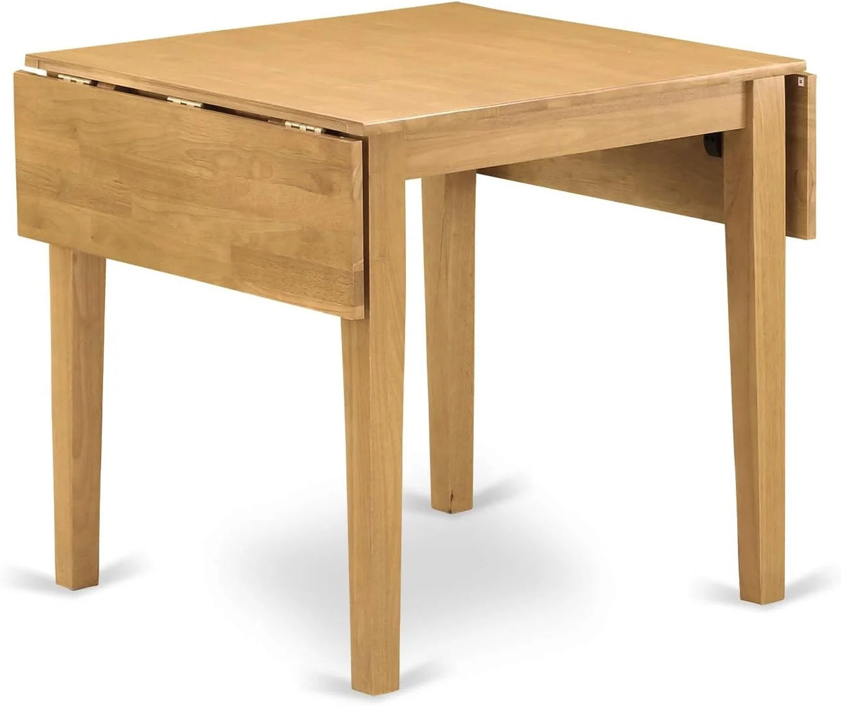 3 Piece Kitchen Set with Rectangle Dropleaf Table and 2 Chairs, Oak N7125