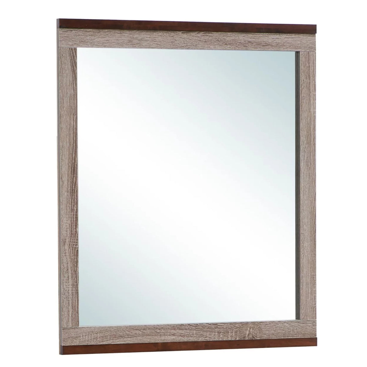 Gray Framed Dresser Mirror U8581