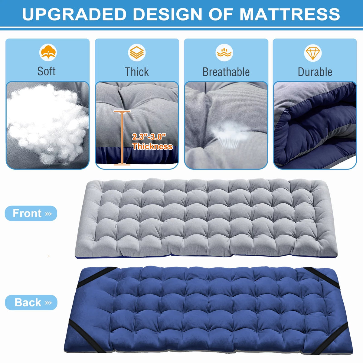 Camping Cot with Mattress & Carry Bag N72232