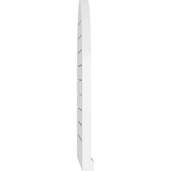 Round Top Surface Mount PVC Gable Vent with Brickmould X9318