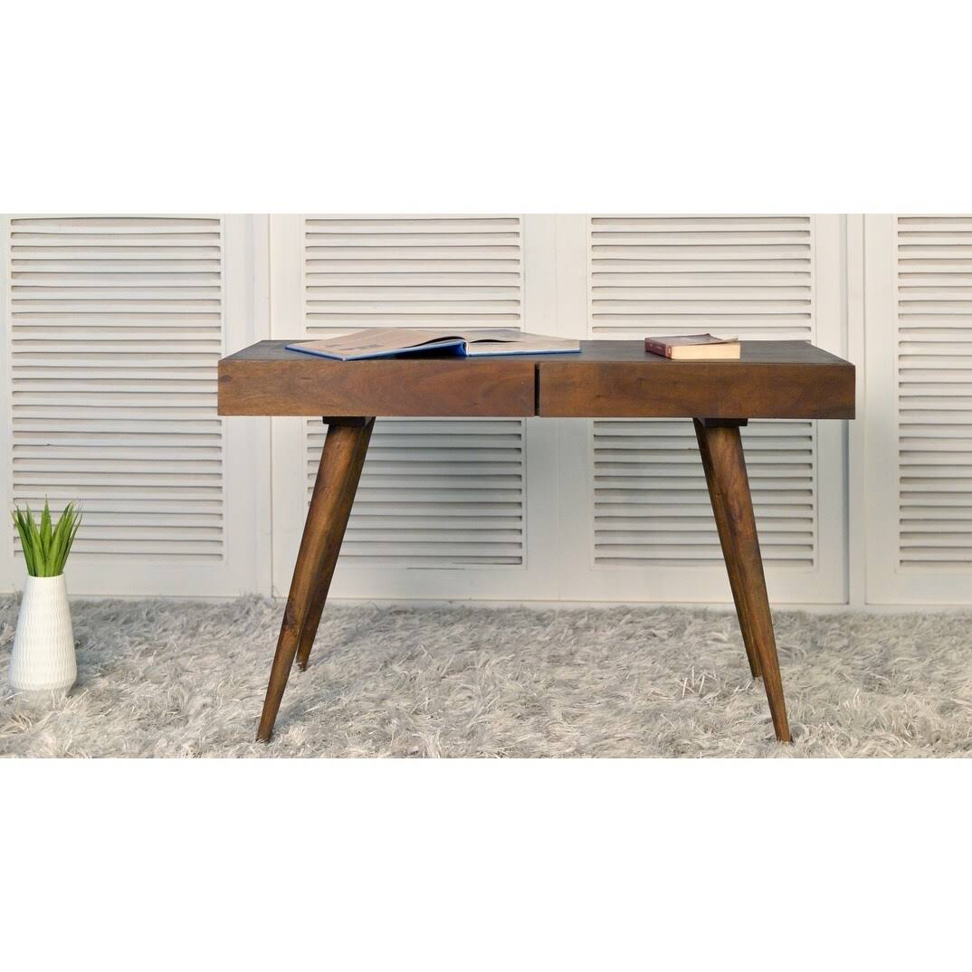 Light Brown Two Drawer Writing Desk Y183737