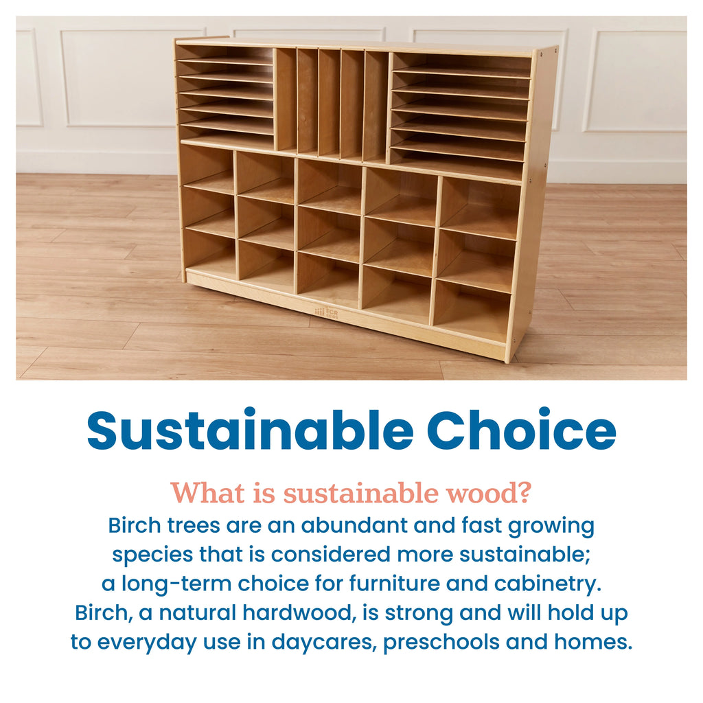 Mobile Storage Cabinet, Natural S76274
