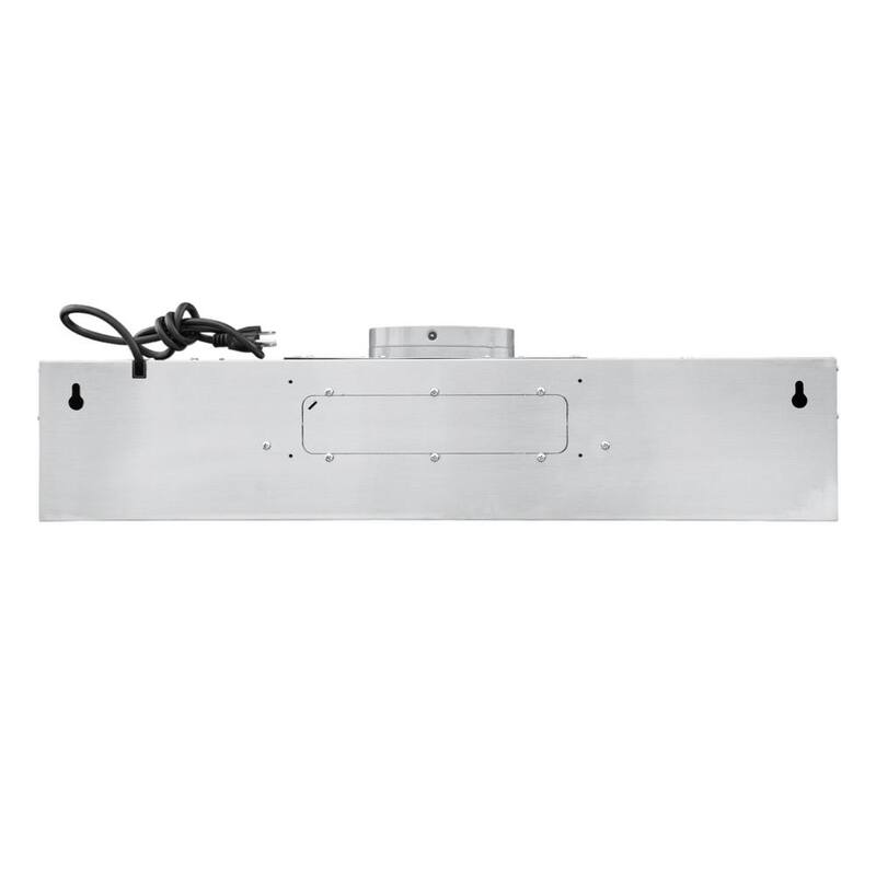 30 in. 500 CFM Ducted Under Cabinet Range Hood in Stainless Steel L772855