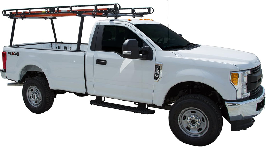 Black Powder-Coated Aluminum Truck Ladder Rack E94043