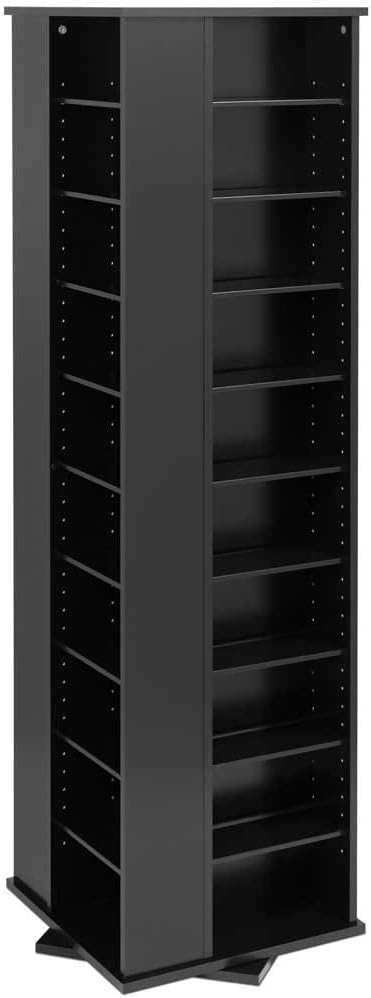 Black Spinning Tower Storage Cabinet K35665