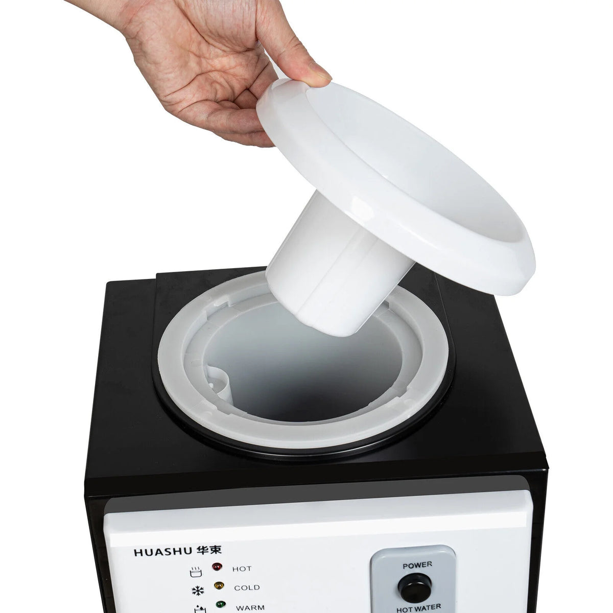 5 Gallon Top Loading Water Cooler Dispenser Hot+Cold Black Y553