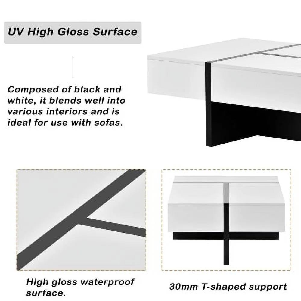 Contemporary High Gloss Cocktail Table A3432