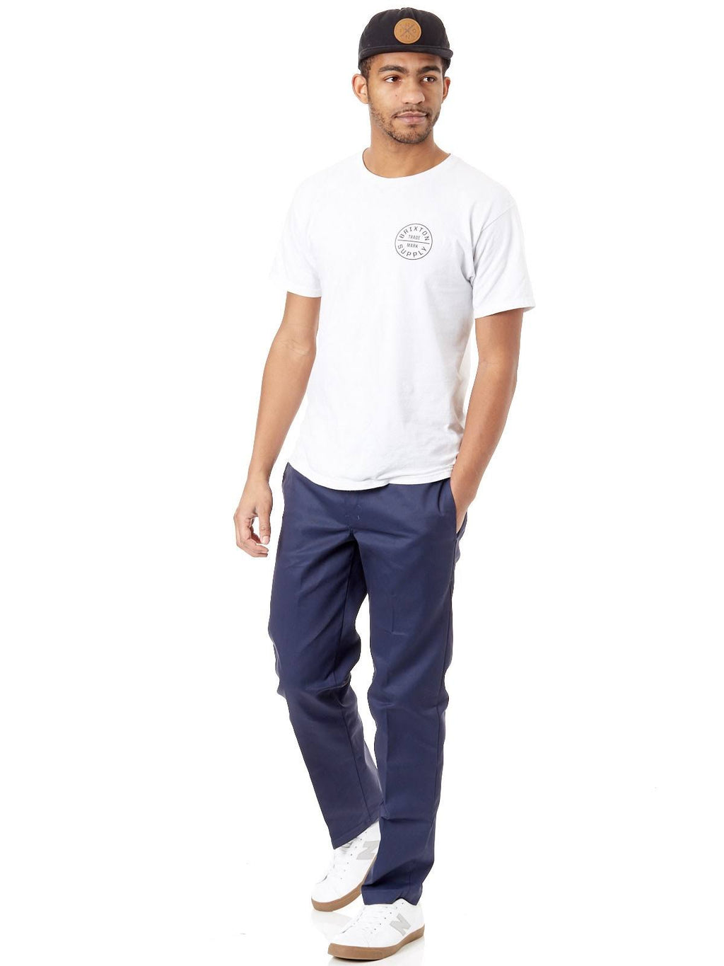 Navy Blue Slim Straight Work Pant M520