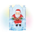 Ice Castle Santa on Throne Lit Fig N7785