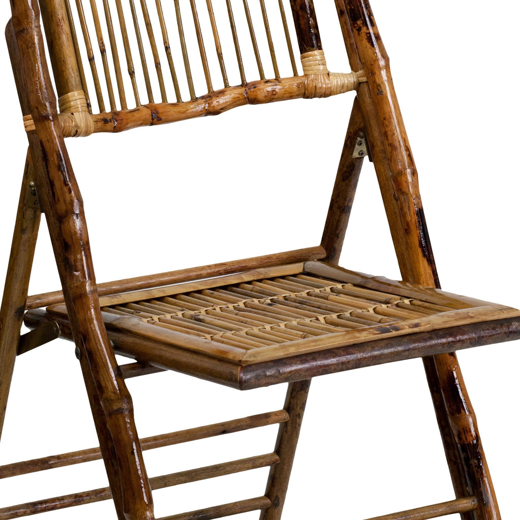 2 Pk Bamboo Wood Folding Chair G656