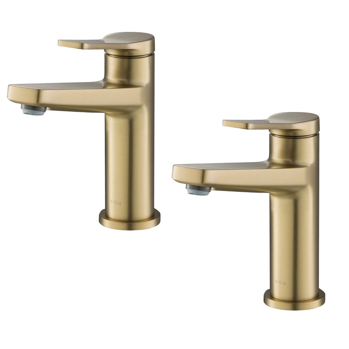 Brushed Gold Single Handle 2-Pack Bathroom Faucet E167