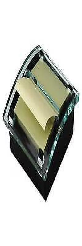 Clear Top Pop-up Note Dispenser, 3 x 3 Super Sticky Canary Notes O957788