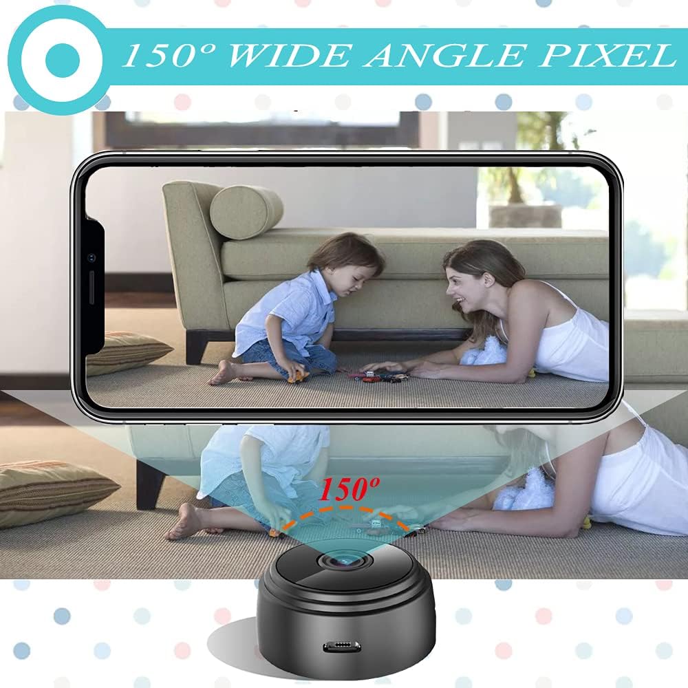 2 Pack 1080P HD WiFi Indoor Security Camera with Phone APP Motion Detection J8079