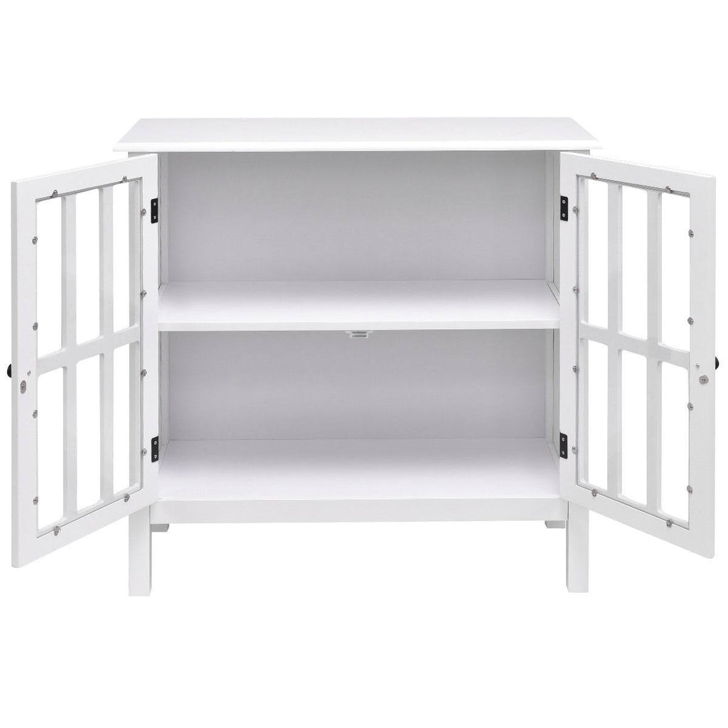 Glass Door Sideboard Storage Cabinet H2534