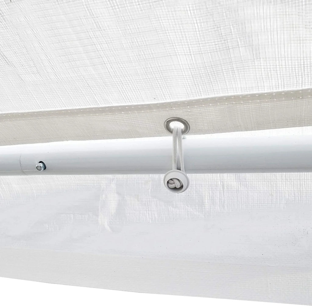 White 10' x 15' Carport Shelter A1849