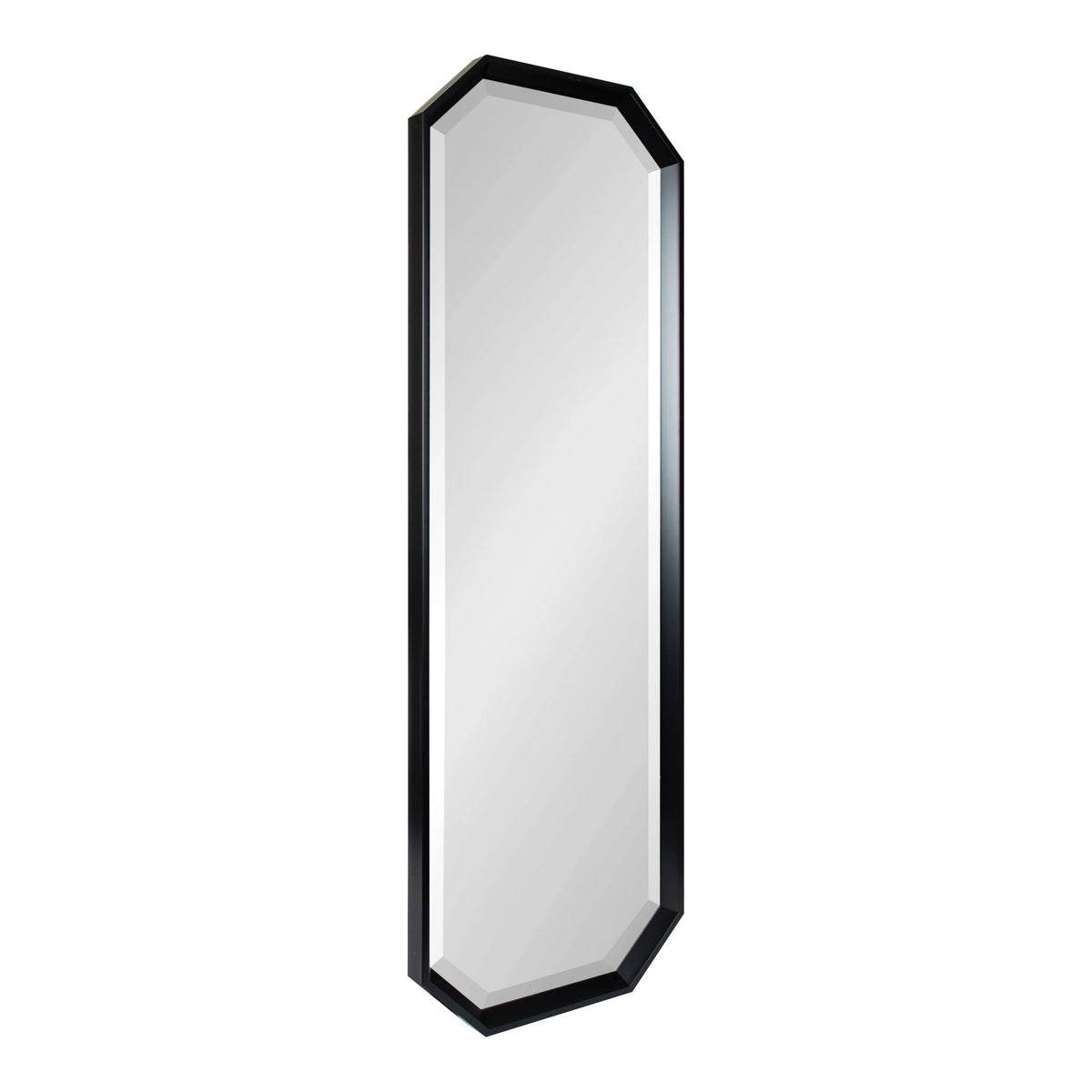 Octagon Wall Mirror, 17.5 x 49.5, Black S494101