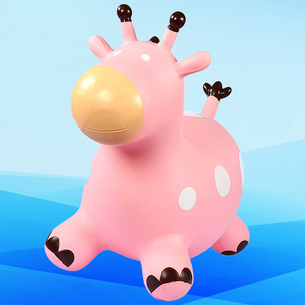 Inflatable Bouncing Horse Outdoor Toy with Air Pump (Pink) I308