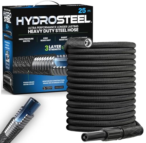 100 Ft Stainless Steel Heavy Duty Garden Hose M960981