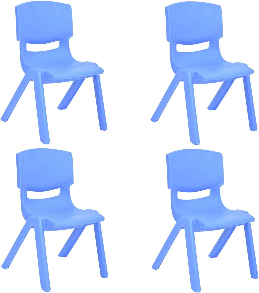 Stackable Plastic Kids Learning Chairs, Yellow, 2 Pack X5301