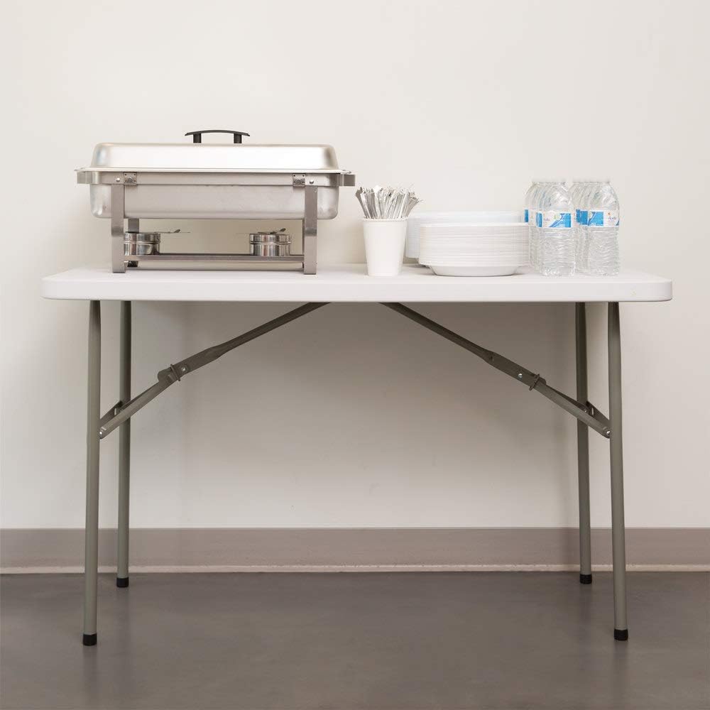 White 6 Ft Heavy Duty Folding Plastic Dining Table R932