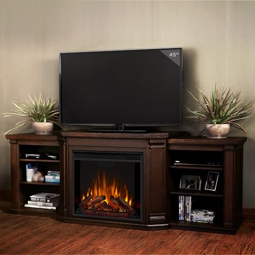 74" Electric Fireplace TV Stand with Adjustable Shelves and Storage, Remote Control, Timer P918