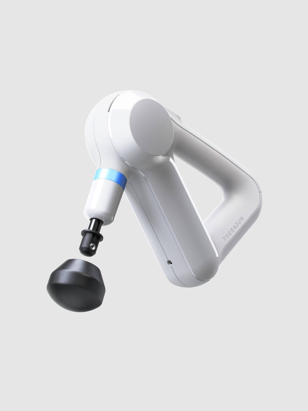 White Handheld Percussive Massage Gun with Travel Case D497201