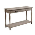 Antique White Wood Sofa Table K51219