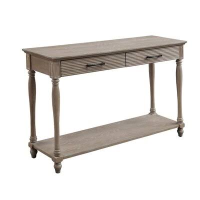 Antique White Wood Sofa Table K51219