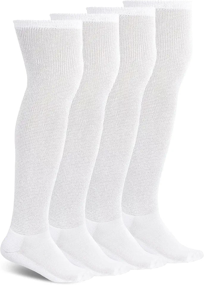 4 Pair Over Knee Non-Binding Cushioned Socks G950