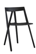 Black Polypropylene Stackable Dining Chair O17656