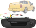 Tailgate Handle Backup Camera for Dodge Ram 1500 2500 3500 (2002-2008) Rear View Reverse Parking Camera with Optional Guideline RCA Connector (Black) X780