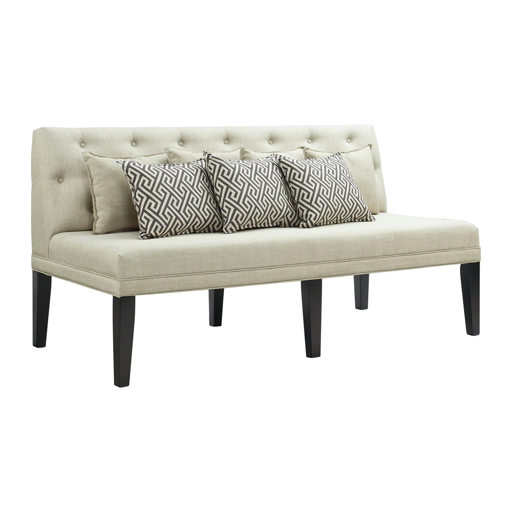 Beige Sofa with Seven Pillows C14750