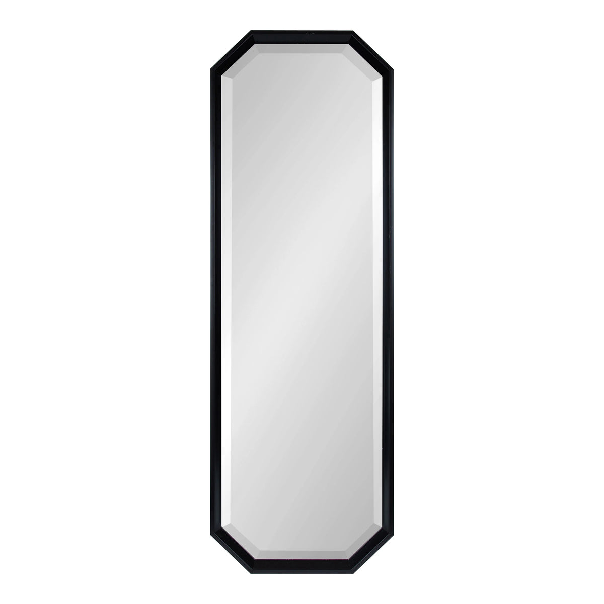 Octagon Wall Mirror, 17.5 x 49.5, Black S494101