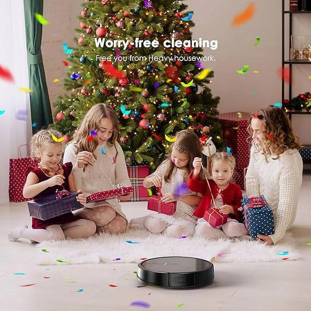 Black Robot Vacuum Cleaner 2700Pa E46385