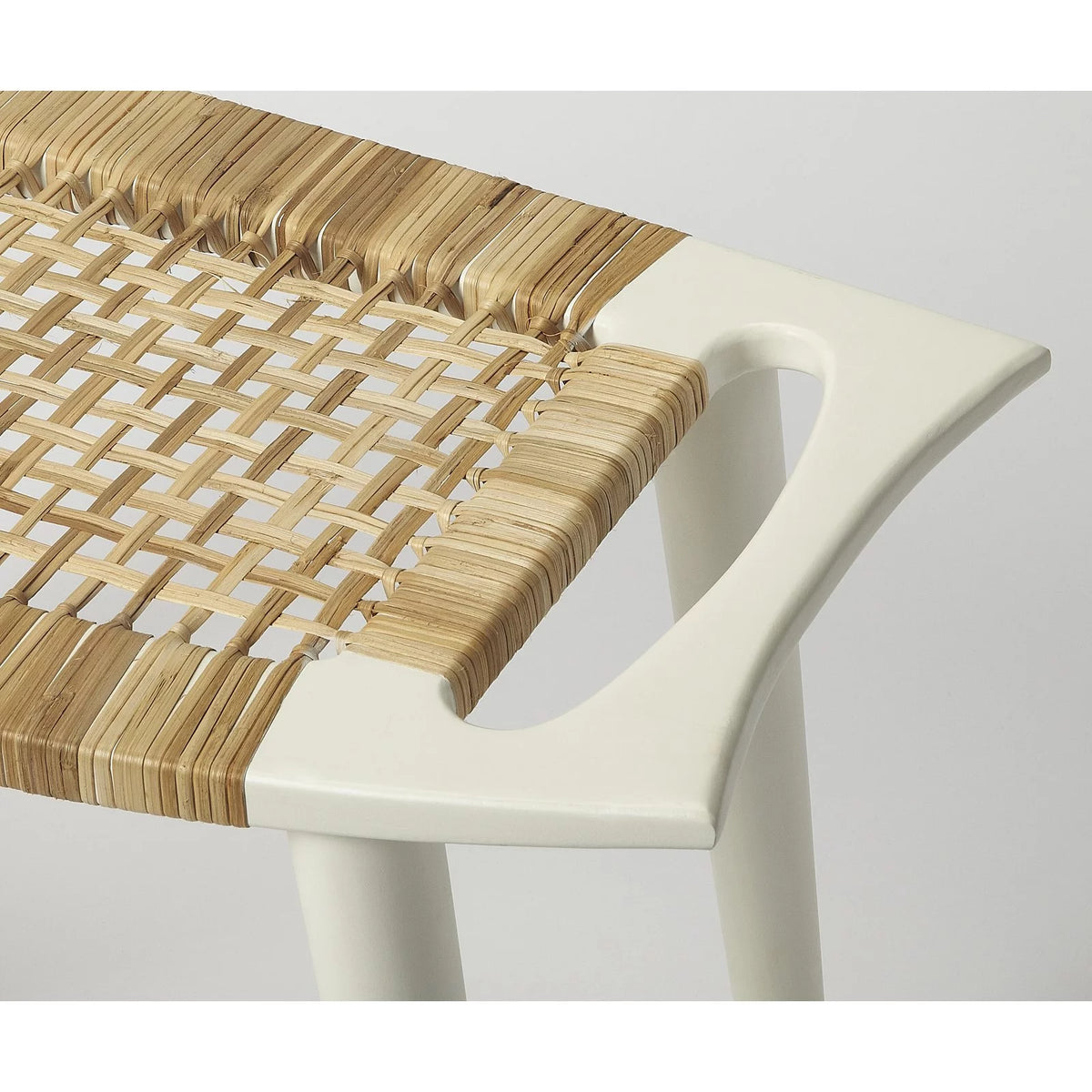 Black and Natural Foot Stool Y141298
