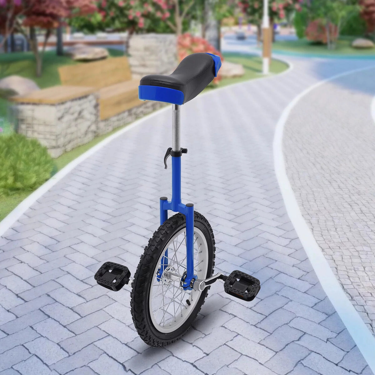 16 Wheel Unicycle with Steel Rim Adjustable Height R584374