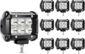10Pcs 4Inch 18W LED Flood Work Light Waterproof 12V Pack of 2 Q474245
