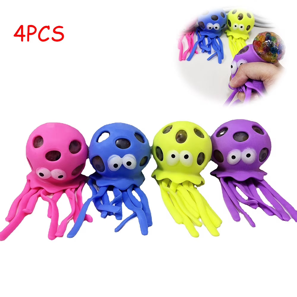 1 Pc Octopus Rubber Bath Toys N84201