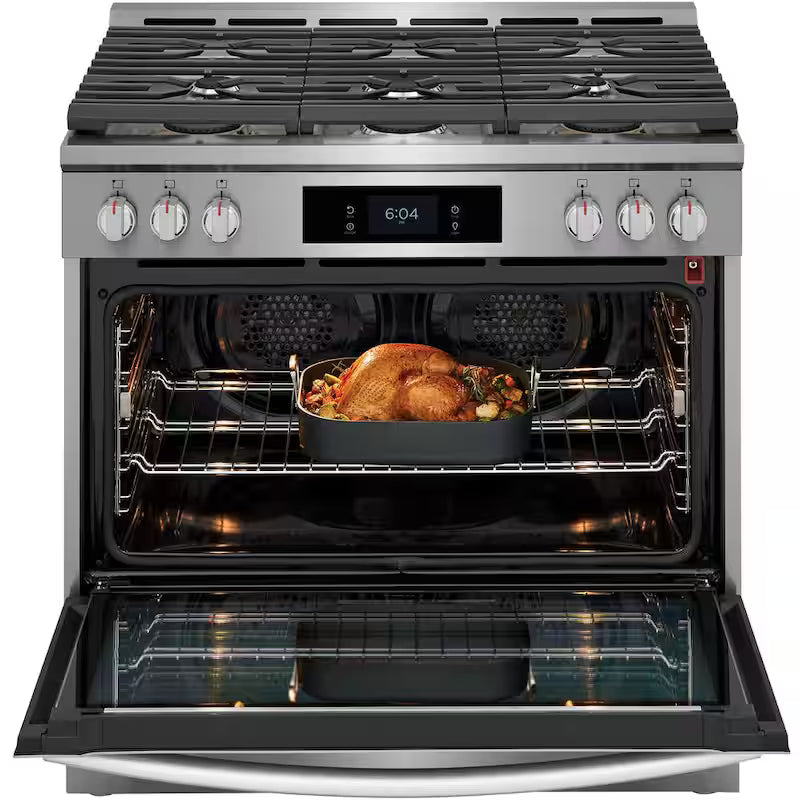 6-Burner Slide-In Dual Fuel Range with Air Fry N974