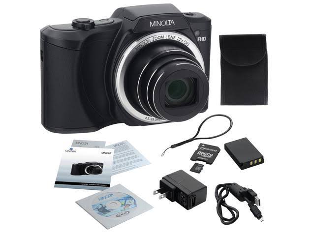 20.0-Megapixel 1080p Full HD Wi-Fi Digital Camera with 22x Zoom (Black) S184