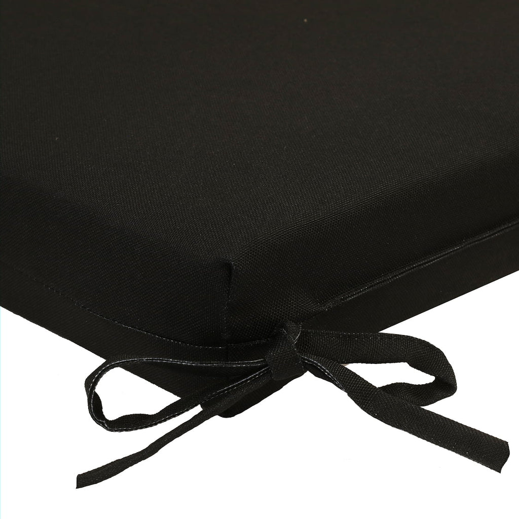 Seat Cushion 18 x 19 in Solid Black Z798