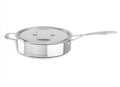 Stainless Steel 5.0-Quart Low Saute Pan with Lid W9236