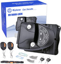 RV Keyless Entry Door Lock with Key Fobs and Backlit Keypad Metal H310