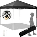 10x10ft Blue Waterproof Pop Up Canopy Tent with Carrying Bag M831