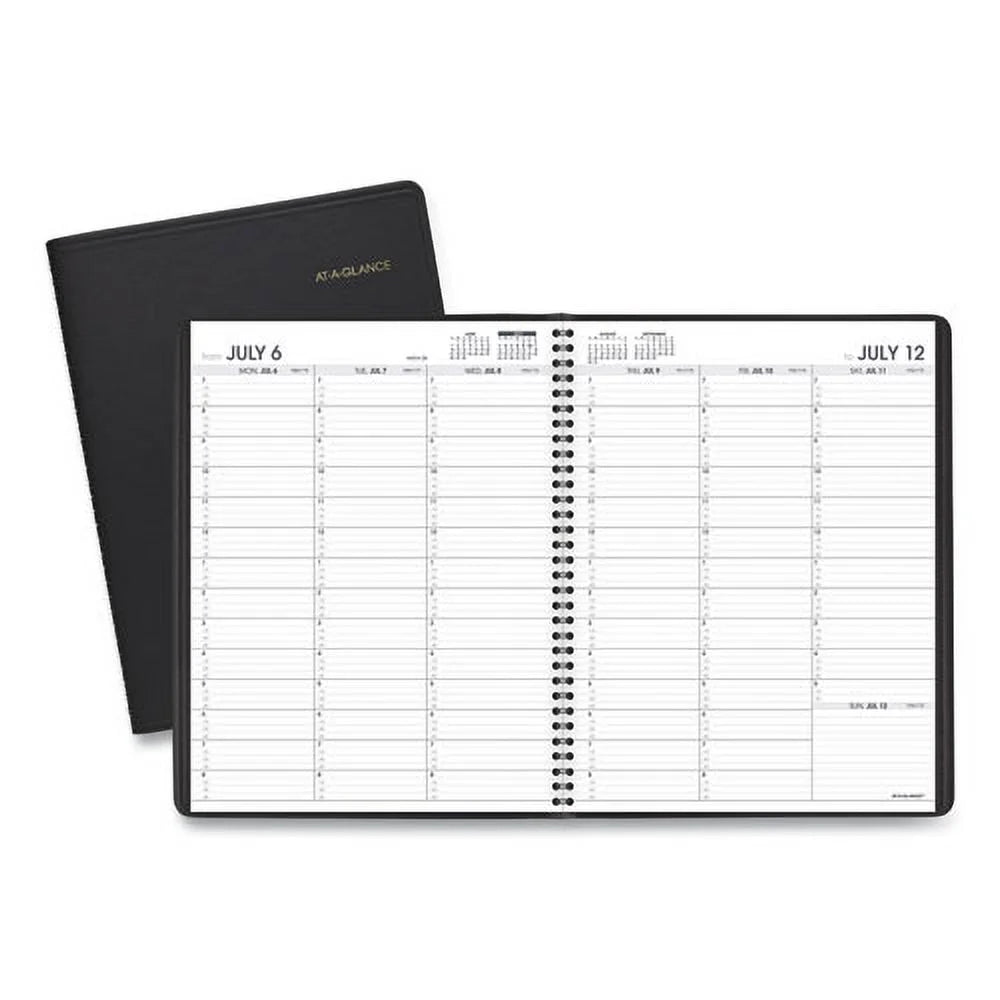 Black 14-Month Weekly Appointment Book T1649