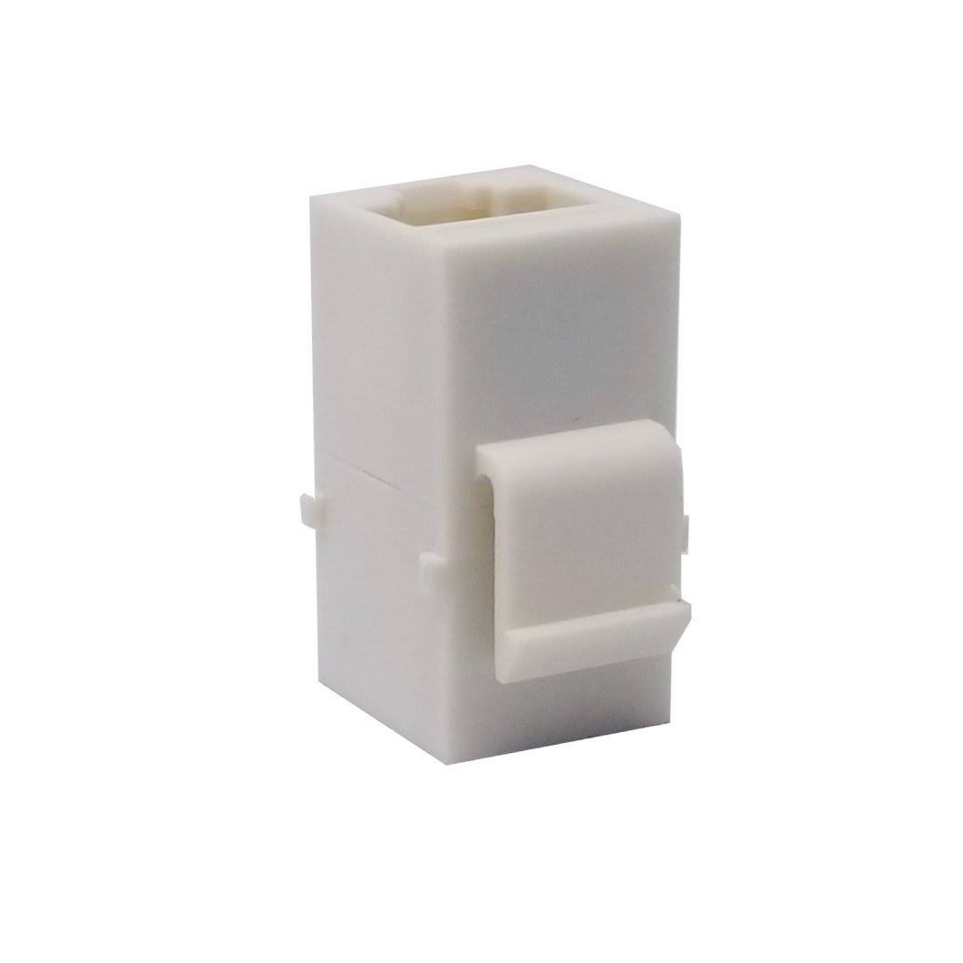 100 Pack White RJ45 Keystone Jack Inline Coupler U38889