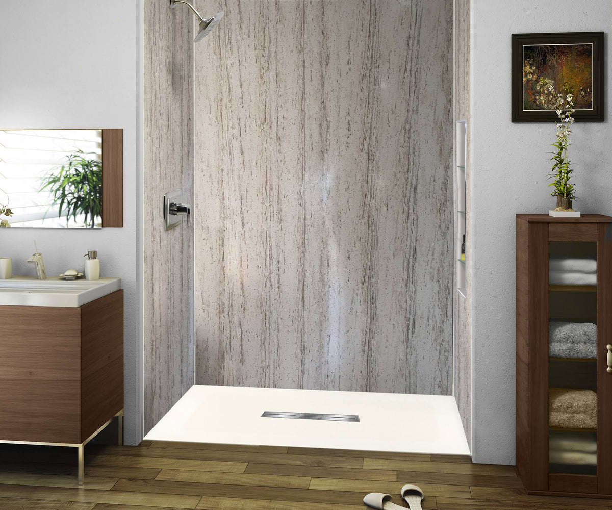 60-in L x 31.5-in Shower Base with Center Drain Q611494