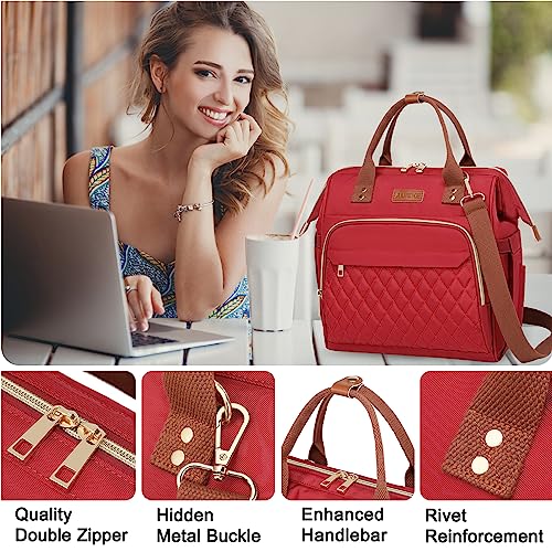 Large Insulated Lunch Tote Bag with Adjustable Strap, Pink G529