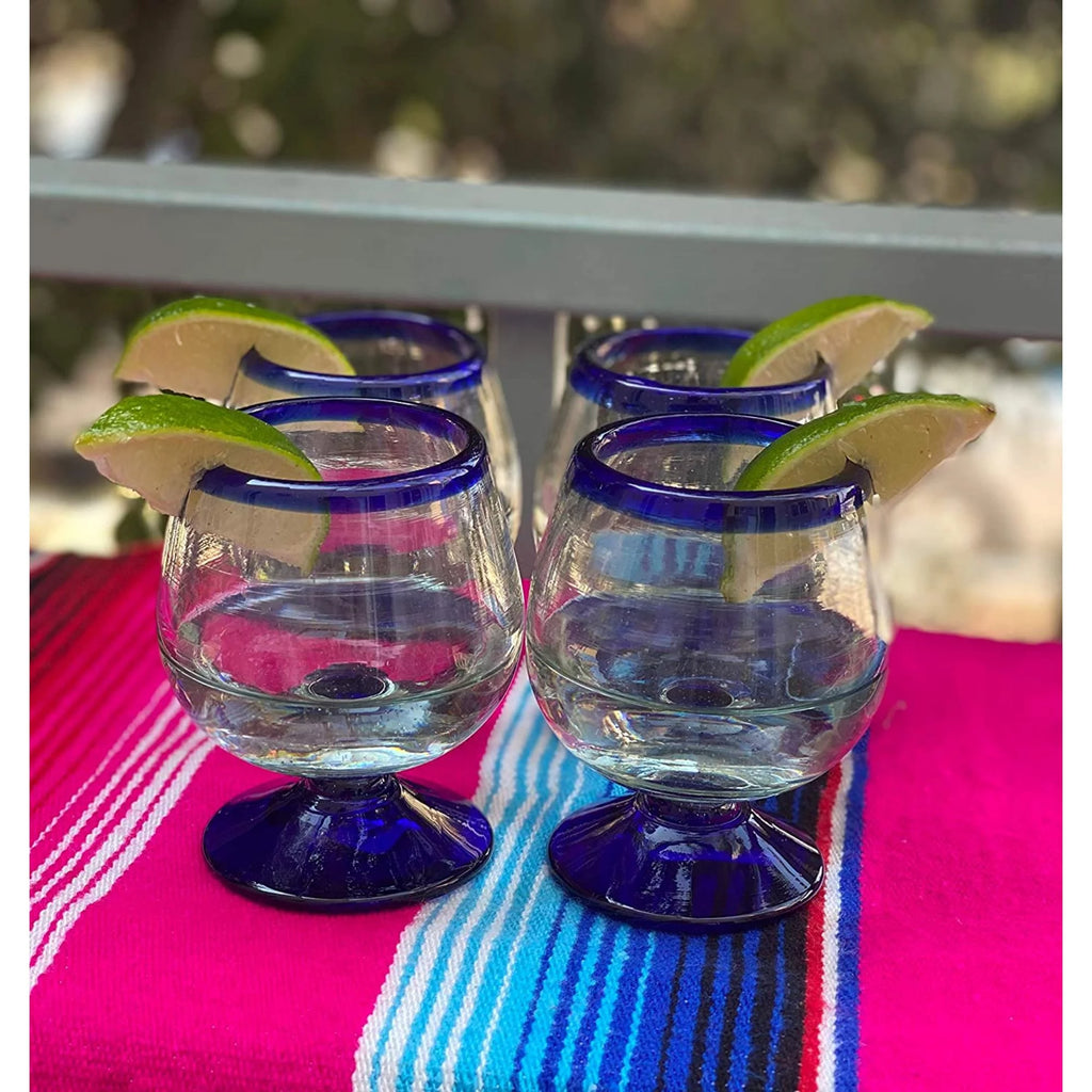 Hand Blown Cognac Snifter Glasses Set of 4 T600599